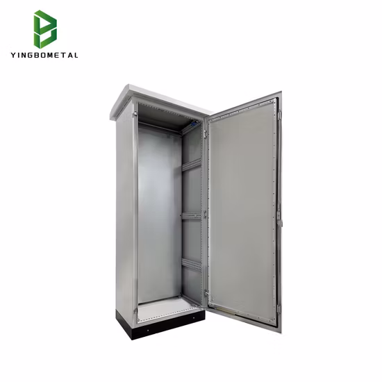 Carimbando a fabricação de chapa metálica elétrica do cerco do metal do armário exterior feito sob encomenda do servidor da soldadura